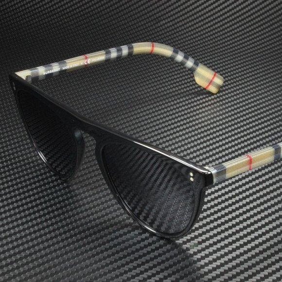 Burberry POLARIZED Black/Grey 54mm Sunglasses